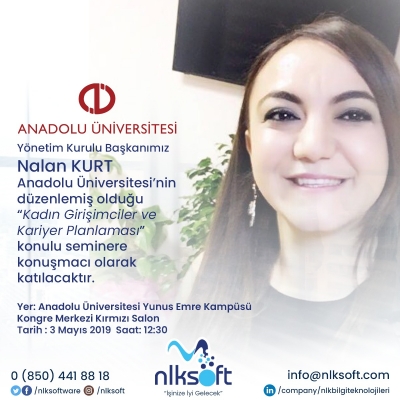 Anadolu Üniversitesi Kadın Girişimciler ve Kariyer Planlaması Seminerinde Görüşelim