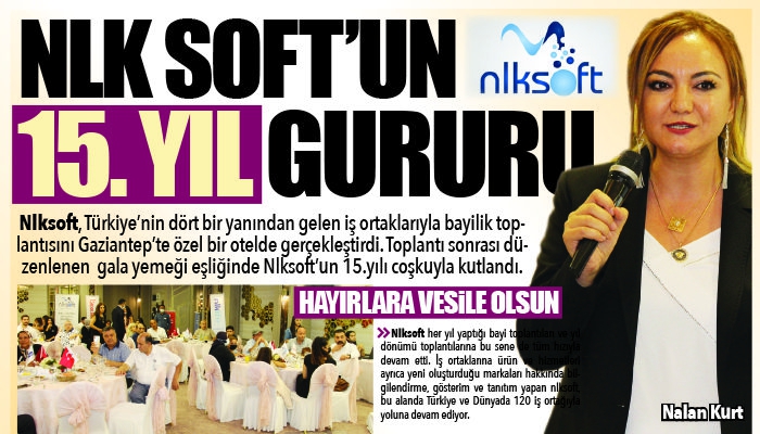 nlksoft un 15.yıl Gururu Başlığıyla Oluşum Gazetesinde yer aldık!