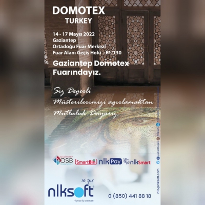 14-17 Mayıs Tarihlerinde Gaziantep Domotex Fuarındayız