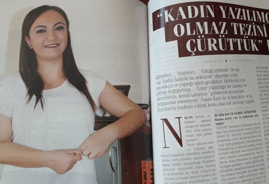 Nalan KURT, Kadindan yazılımcı olmaz tezini çürüttü.